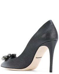 dunkelgraue Pumps von Dolce & Gabbana