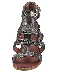 dunkelgraue Römersandalen aus Leder von Arizona