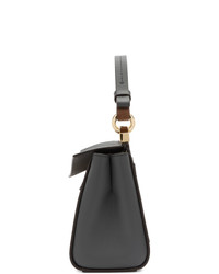 dunkelgraue Satchel-Tasche aus Leder von Givenchy