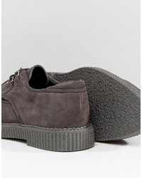 dunkelgraue Schuhe aus Wildleder von Asos