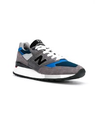 dunkelgraue Segeltuch niedrige Sneakers von New Balance