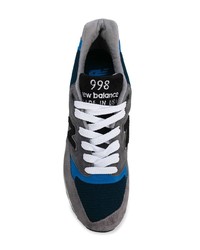 dunkelgraue Segeltuch niedrige Sneakers von New Balance