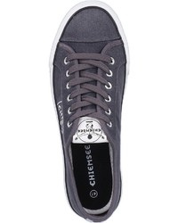 dunkelgraue Segeltuch niedrige Sneakers von Chiemsee