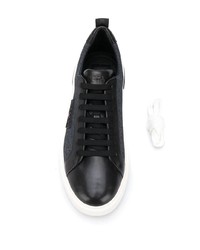 dunkelgraue Segeltuch niedrige Sneakers von Bally