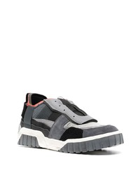 dunkelgraue Segeltuch niedrige Sneakers von Diesel