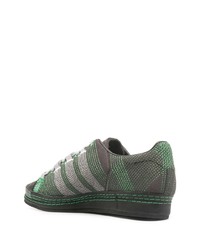 dunkelgraue Segeltuch niedrige Sneakers von adidas by Craig Green