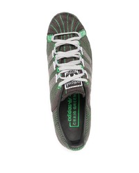 dunkelgraue Segeltuch niedrige Sneakers von adidas by Craig Green