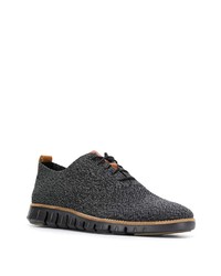 dunkelgraue Segeltuch Oxford Schuhe von Cole Haan