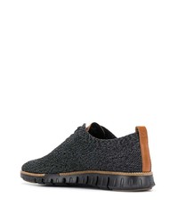 dunkelgraue Segeltuch Oxford Schuhe von Cole Haan