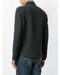 dunkelgraue Shirtjacke von Woolrich