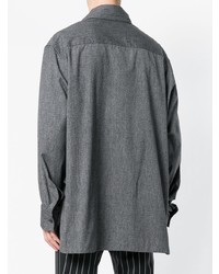 dunkelgraue Shirtjacke von Lanvin
