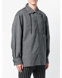 dunkelgraue Shirtjacke von Lanvin