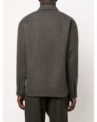 dunkelgraue Shirtjacke von Giorgio Armani