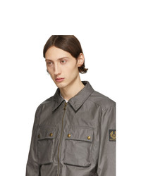 dunkelgraue Shirtjacke von Belstaff