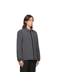 dunkelgraue Shirtjacke von The Very Warm