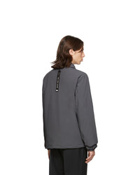 dunkelgraue Shirtjacke von The Very Warm