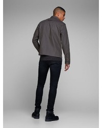 dunkelgraue Shirtjacke von Jack & Jones