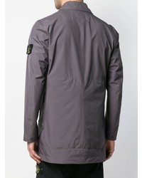 dunkelgraue Shirtjacke von Stone Island