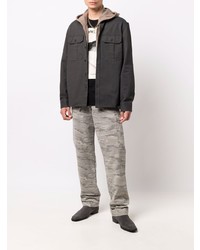 dunkelgraue Shirtjacke von Zadig & Voltaire