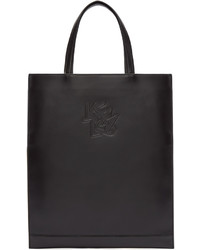 dunkelgraue Shopper Tasche aus Leder von Kenzo