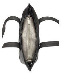dunkelgraue Shopper Tasche aus Leder von COLLEZIONE ALESSANDRO