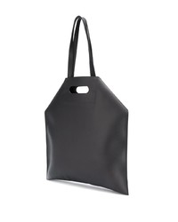 dunkelgraue Shopper Tasche aus Leder von Alexander McQueen