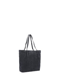 dunkelgraue Shopper Tasche aus Leder von Esprit