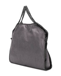 dunkelgraue Shopper Tasche aus Leder von Stella McCartney