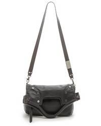 dunkelgraue Shopper Tasche aus Leder von Foley + Corinna