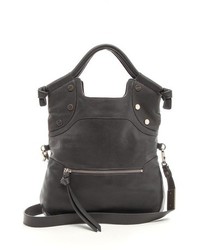 dunkelgraue Shopper Tasche aus Leder von Foley + Corinna