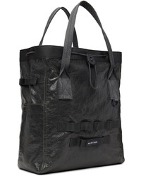 dunkelgraue Shopper Tasche aus Leder von Balenciaga