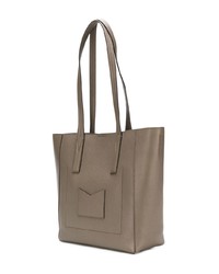 dunkelgraue Shopper Tasche aus Leder von MICHAEL Michael Kors