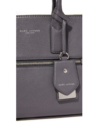 dunkelgraue Shopper Tasche aus Leder von Marc Jacobs