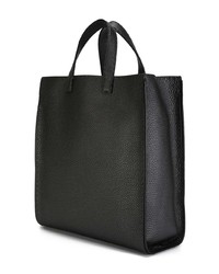 dunkelgraue Shopper Tasche aus Leder von Fendi