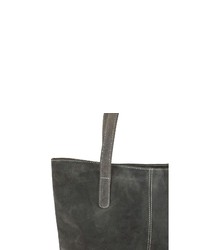 dunkelgraue Shopper Tasche aus Leder von SID & VAIN