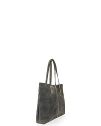 dunkelgraue Shopper Tasche aus Leder von SID & VAIN