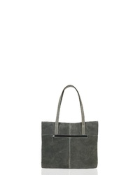dunkelgraue Shopper Tasche aus Leder von SID & VAIN