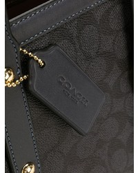 dunkelgraue Shopper Tasche aus Leder von Coach