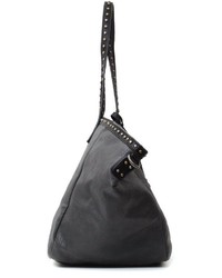dunkelgraue Shopper Tasche aus Leder von SURI FREY