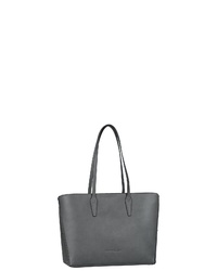 dunkelgraue Shopper Tasche aus Leder von Tom Tailor Denim