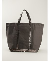 dunkelgraue Shopper Tasche aus Pailletten von Vanessa Bruno