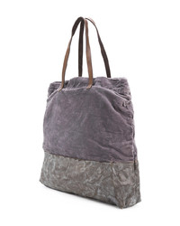 dunkelgraue Shopper Tasche aus Samt von Cecchi De Rossi