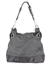 dunkelgraue Shopper Tasche aus Segeltuch von George Gina & Lucy