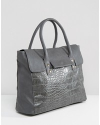 dunkelgraue Shopper Tasche von Pieces