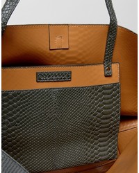 dunkelgraue Shopper Tasche von Glamorous