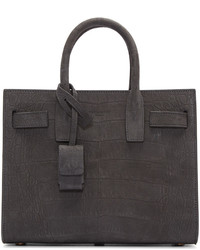 dunkelgraue Shopper Tasche von Saint Laurent