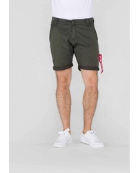 dunkelgraue Shorts von Alpha Industries