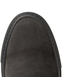 dunkelgraue Slip-On Sneakers aus Wildleder von Common Projects