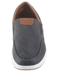 dunkelgraue Slip-On Sneakers von Rieker