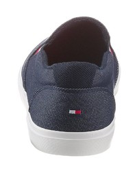 dunkelgraue Slip-On Sneakers von Tommy Hilfiger